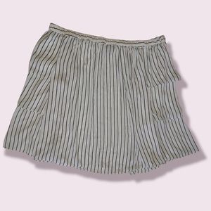 Worthington White Black Striped tennis Skirt Size XL